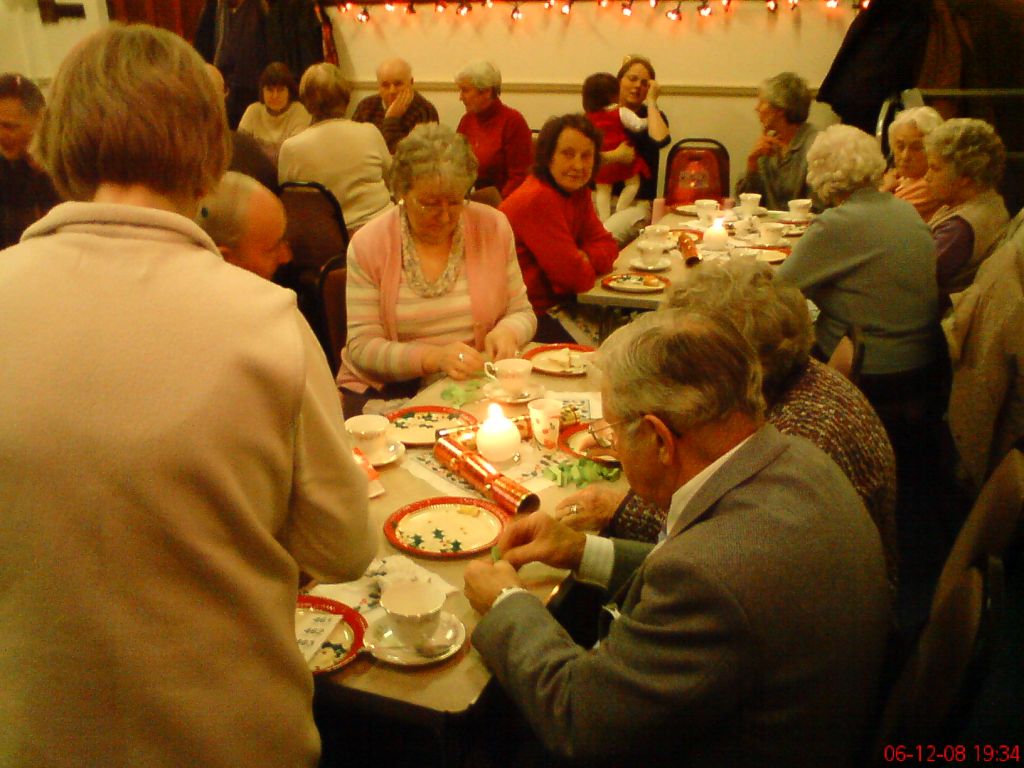 Photographs taken during the Christmas Party in Hankelow Methodist Chapel in December 2008